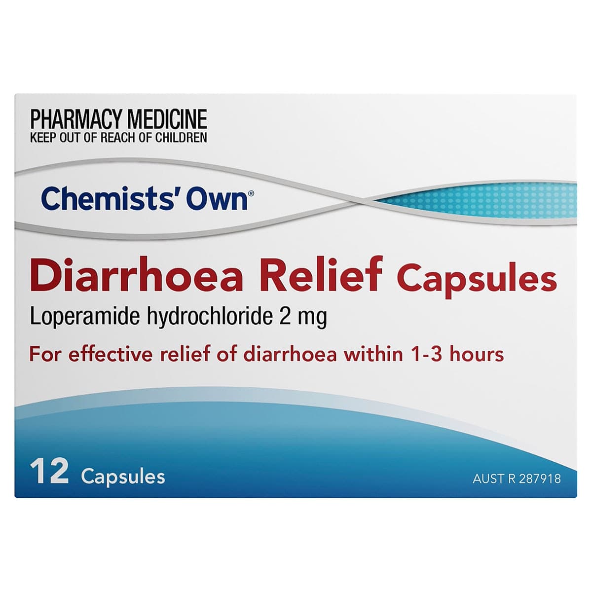 Chemists Own Diarrhoea Relief 12 Capsules