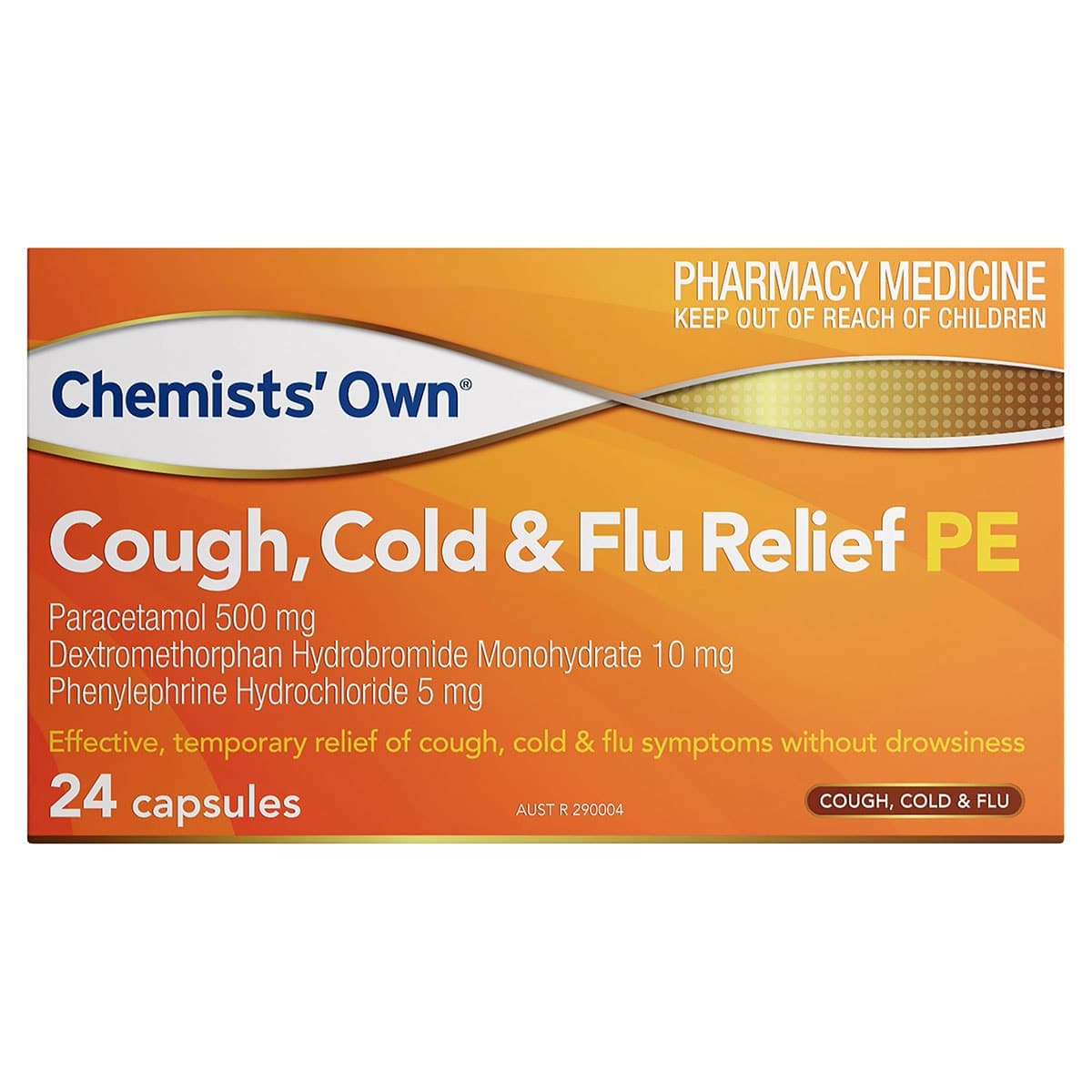 Chemists Own Cough, Cold & Flu PE 24 Capsules