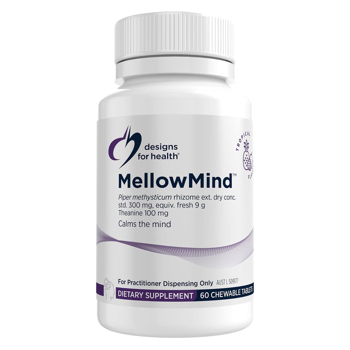 Designs For Health MellowMind 60 Chewable Tablets