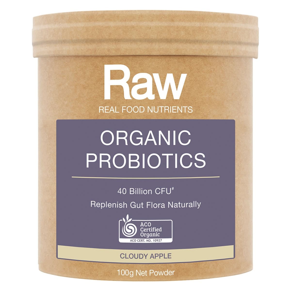 Amazonia Raw Organic Probiotics Powder Cloudy Apple 100g