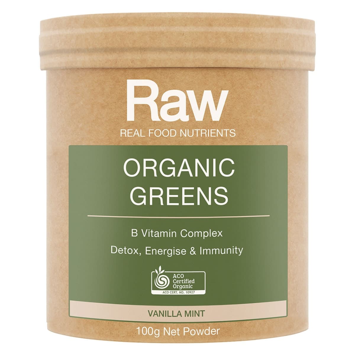 Amazonia Raw Organic Greens B Vitamin Complex Powder 100g