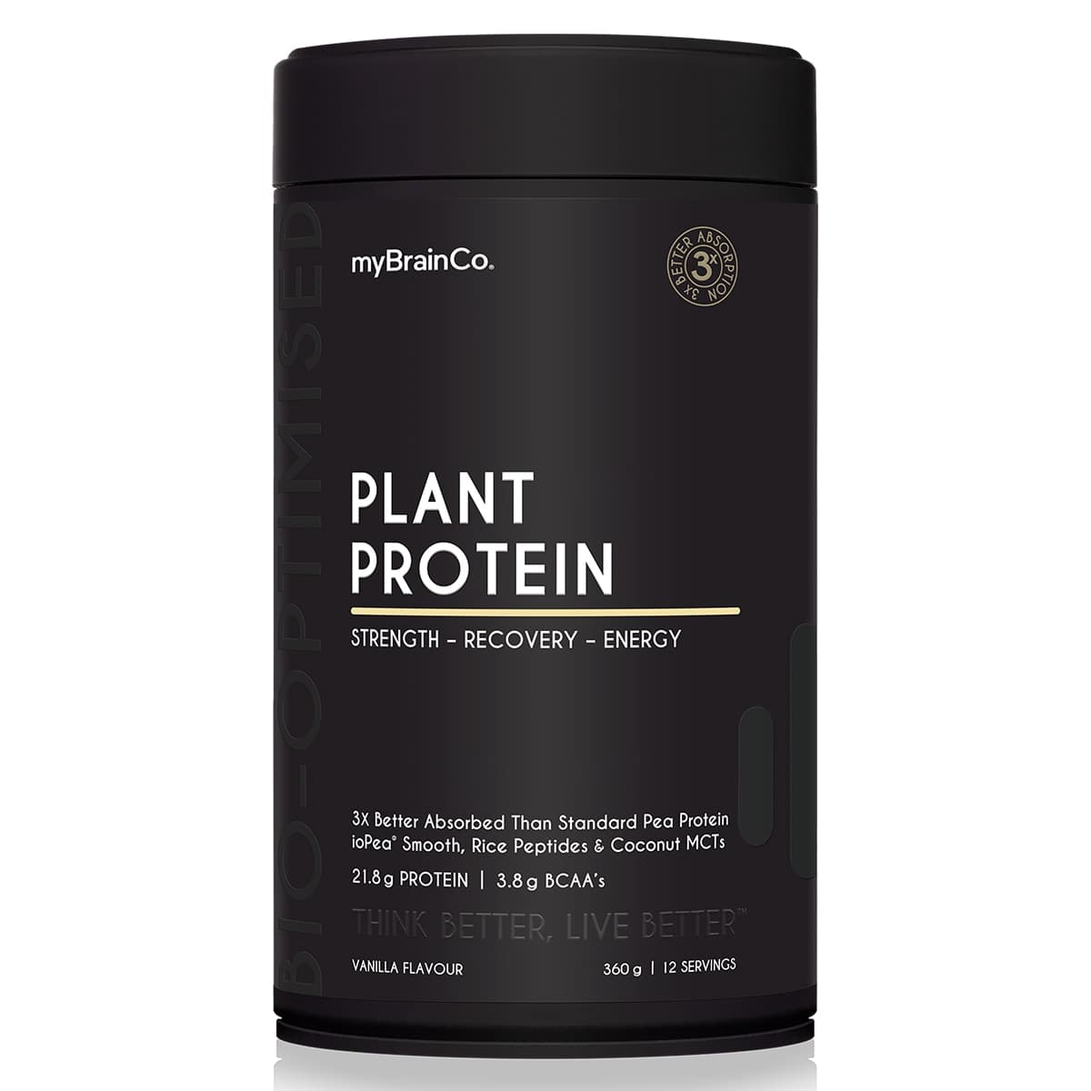 Mybrainco Performance Plant Protein Powder Vanilla 360g