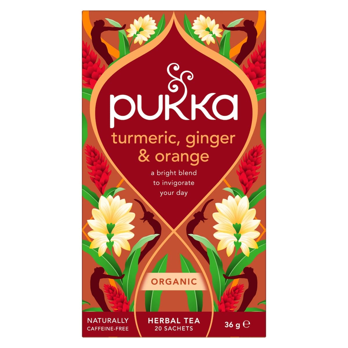 Pukka Herbs Turmeric Ginger and Orange Tea Bags 20 Pack