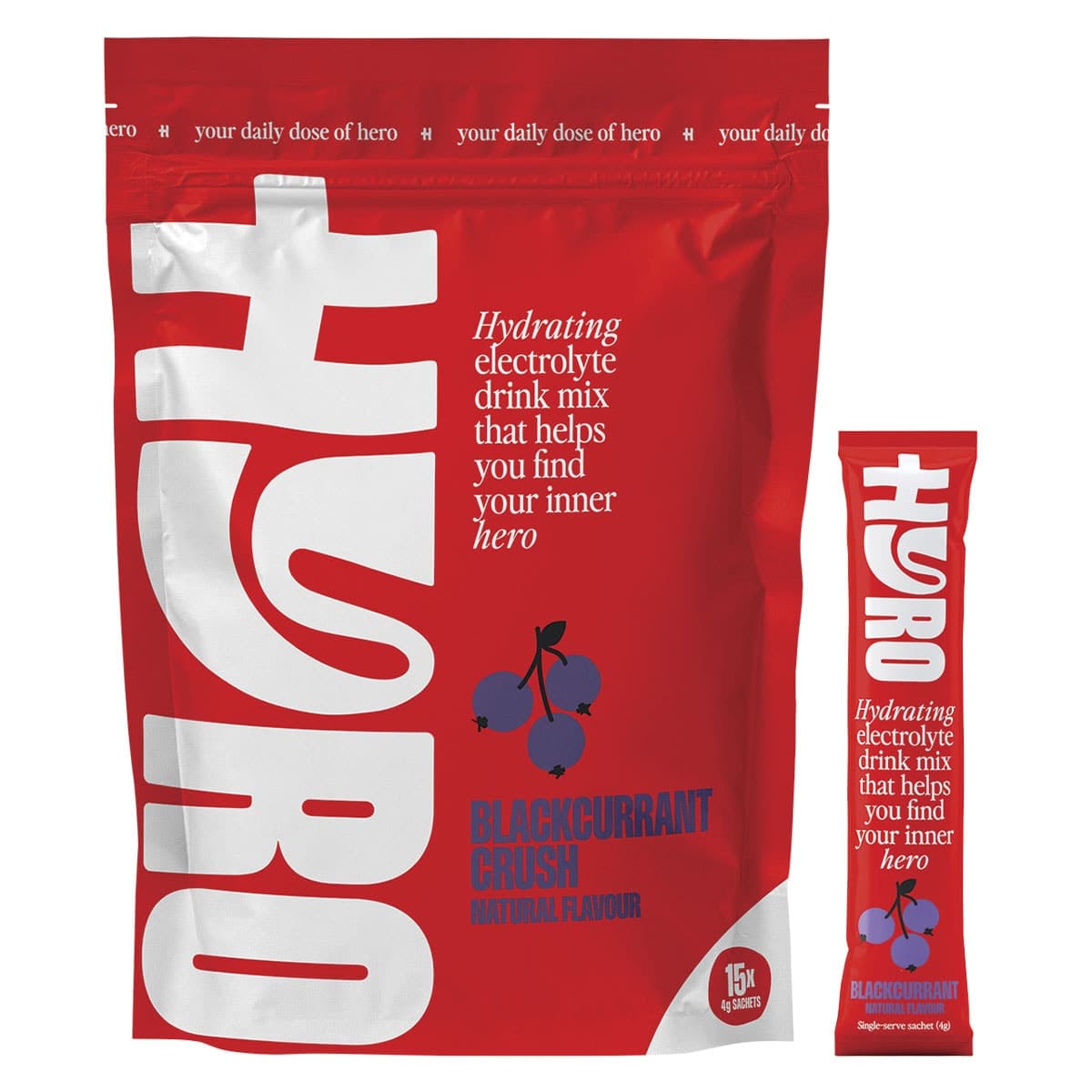 Hyro Electrolyte Sachets Blackcurrant Crush Hasta 15 x 4g