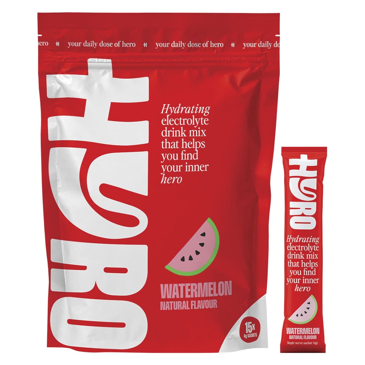 Hyro Sugar Free Electrolyte Powder Watermelon 15 x 4g Sachets