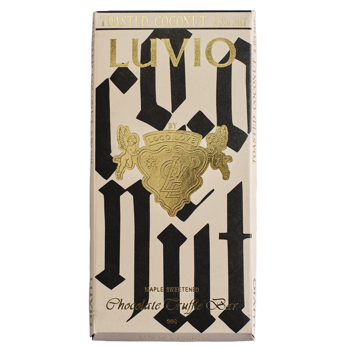 Loco Love Luvio Chocolate Bar Toasted Coconut & Sea Salt 100g