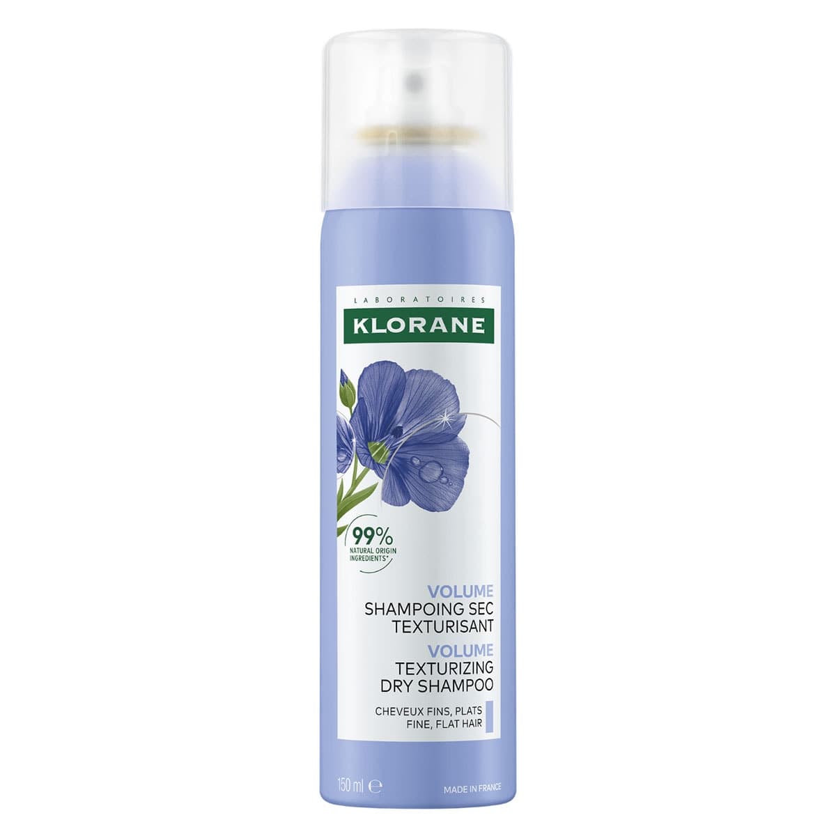Klorane Volumising Dry Shampoo with Organic Flax 150mL