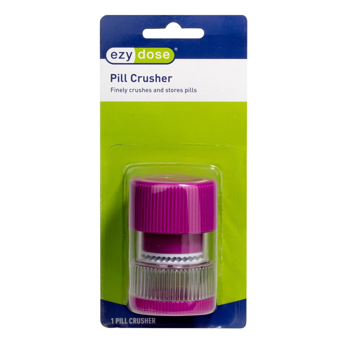 Ezy Dose Tablet Crusher with Container 1 Pack (Assorted Colours)