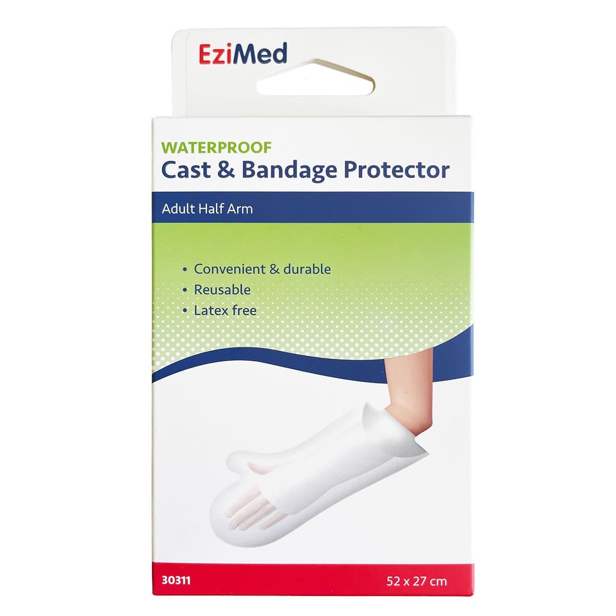 EziMed Adult Half Arm Waterproof Cast & Banadage Protector 1 Pack