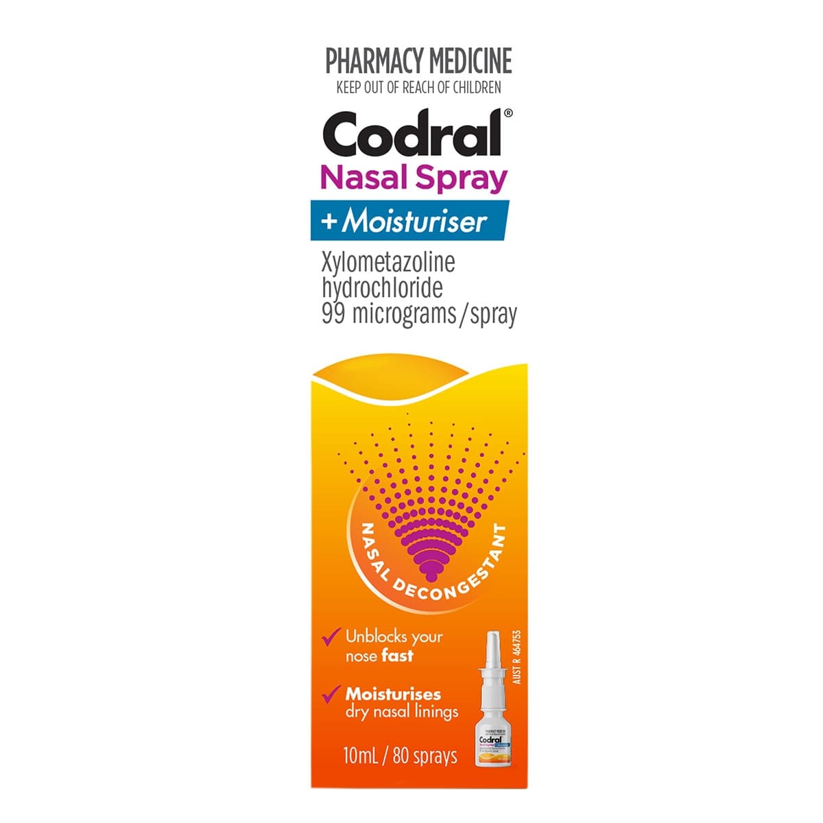 Codral Nasal Spray + Moisturiser 10ml