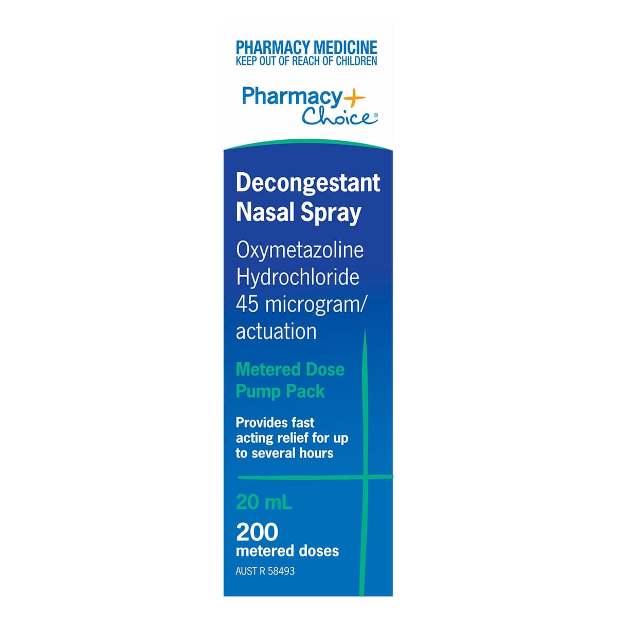 Pharmacy Choice Decongestant Nasal Spray 20ml (New Formula)