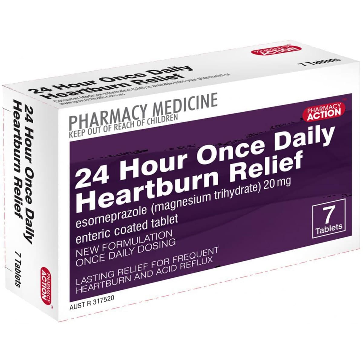 Pharmacy Action Heartburn Relief 7 Tablets