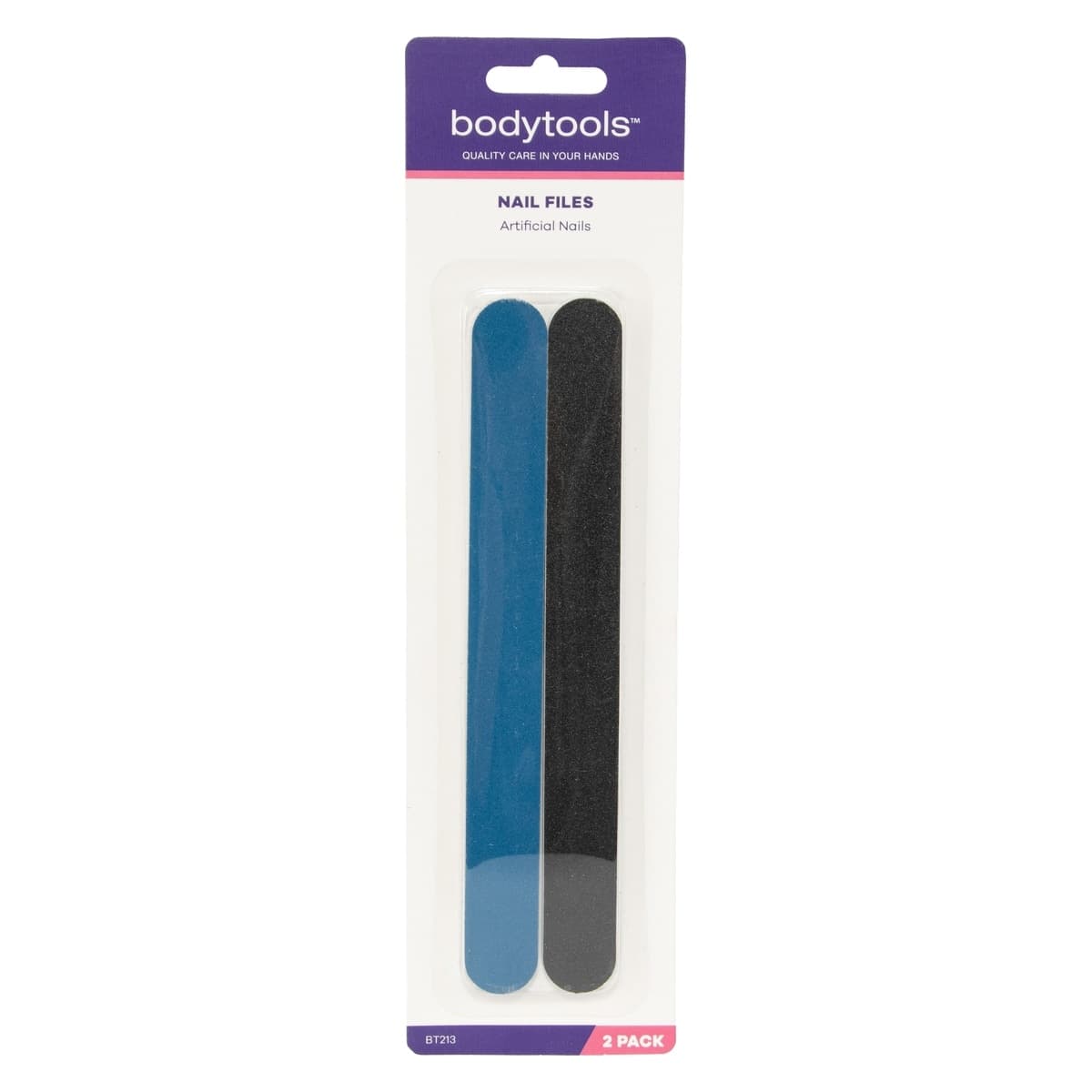 Bodytools Nail File Artificial Nails Black 2 Pack