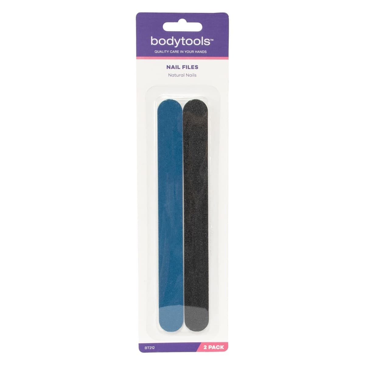 Bodytools Nail File Natural Nails Black 2 Pack
