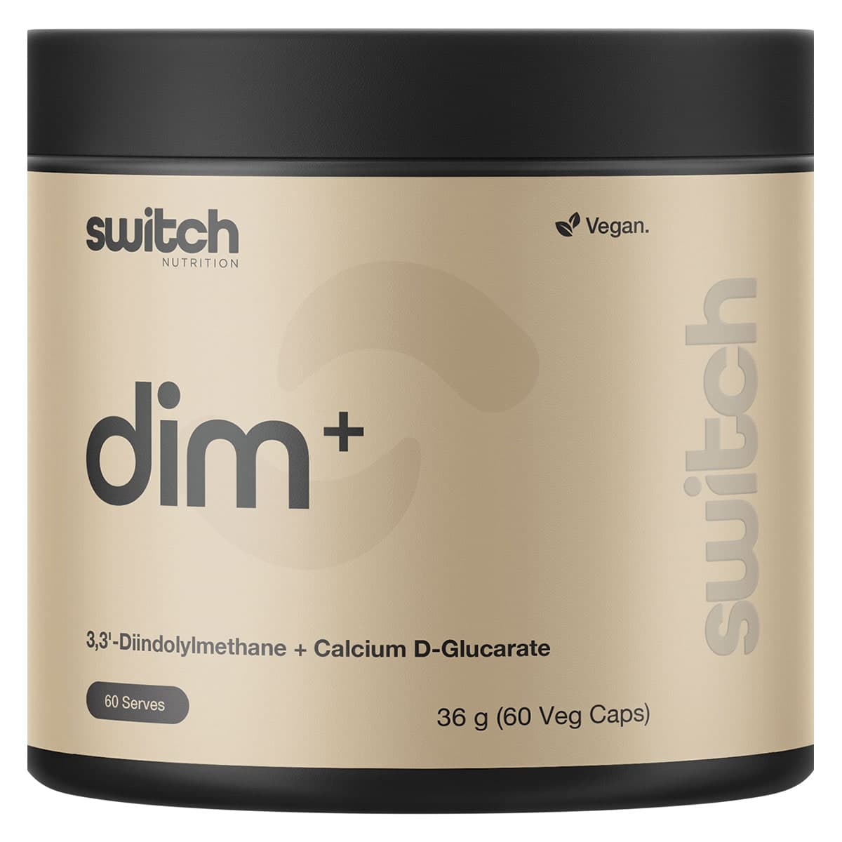 Switch Nutrition DIM+ Diindolylmethane+Calcium D-Glucarate 60 Capsules