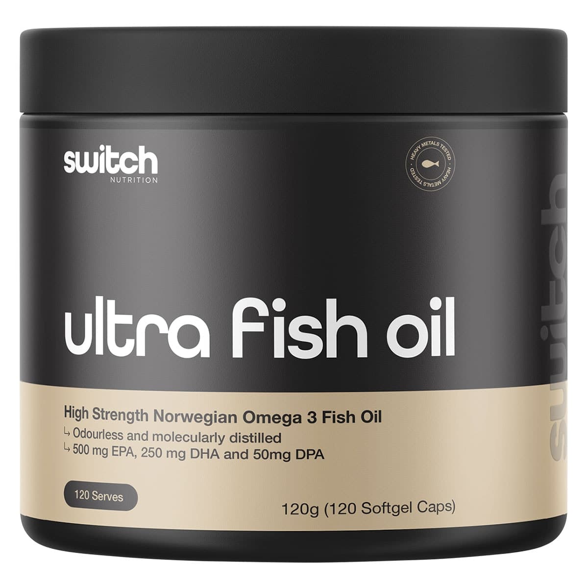 Switch Nutrition Ultra Fish Oil High Strength Omega 3 - 120 Capsules