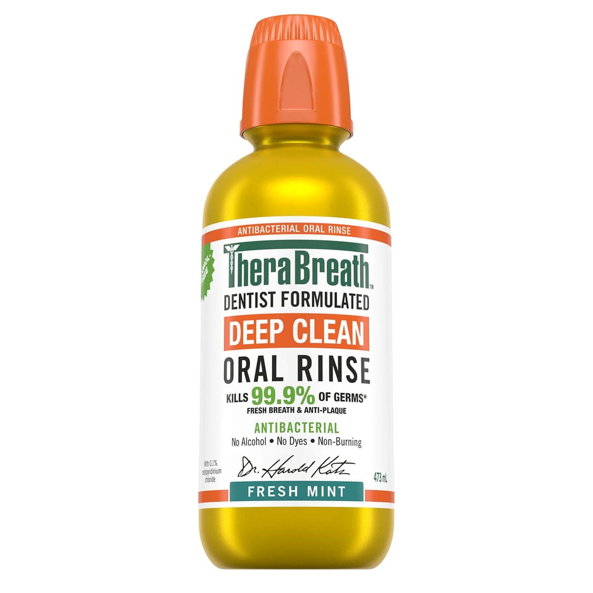 Therabreath Deep Clean Oral Rinse 473mL