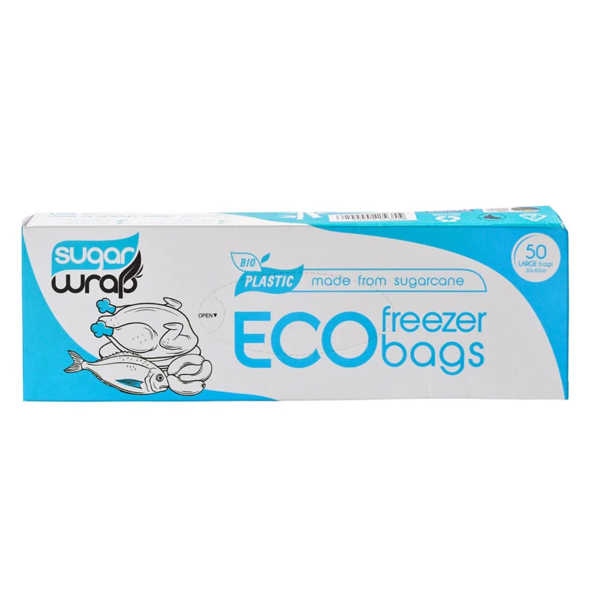 Sugarwrap Eco Freezer Bags Medium 50 Pack
