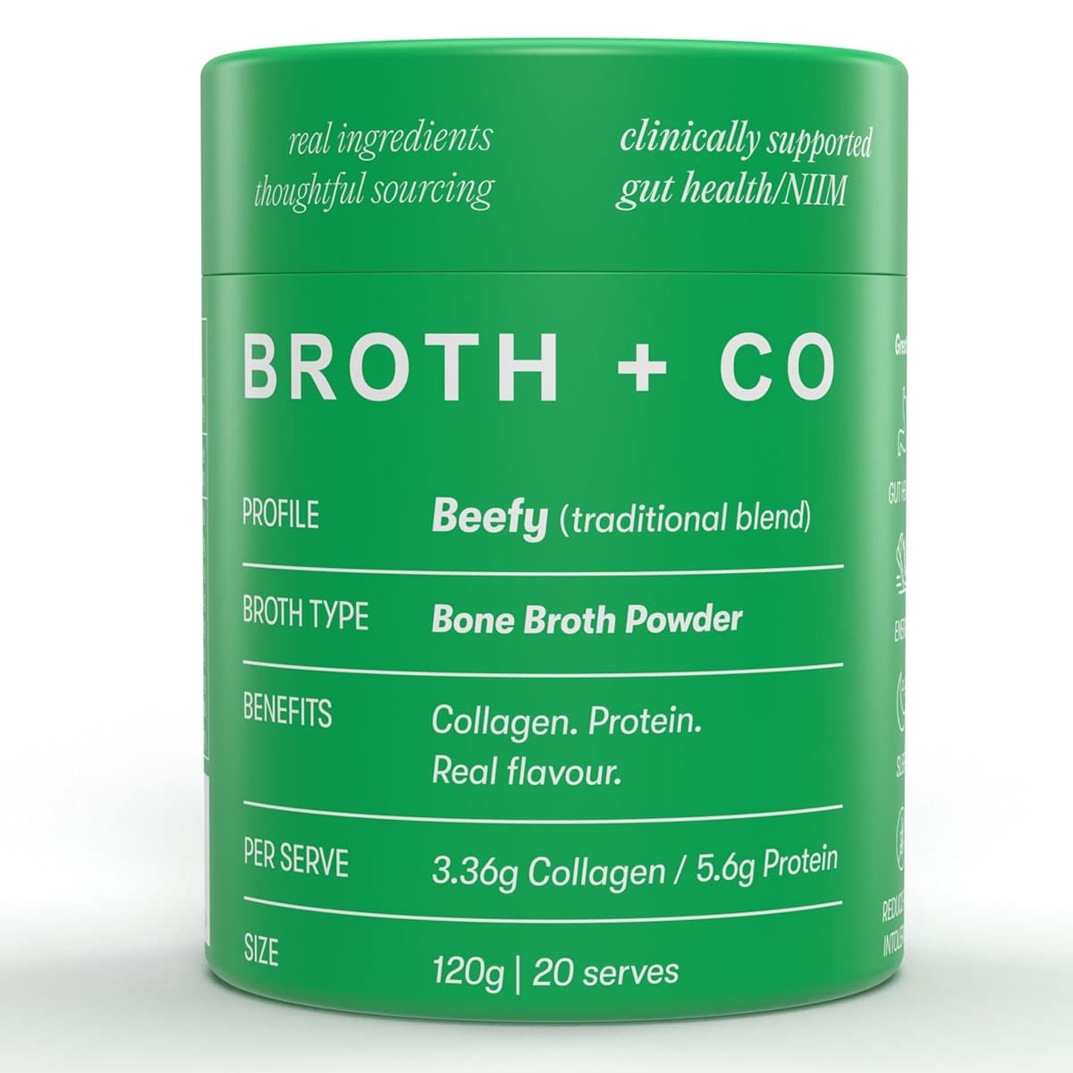 Broth & Co Bone Broth Powder Beefy 120g