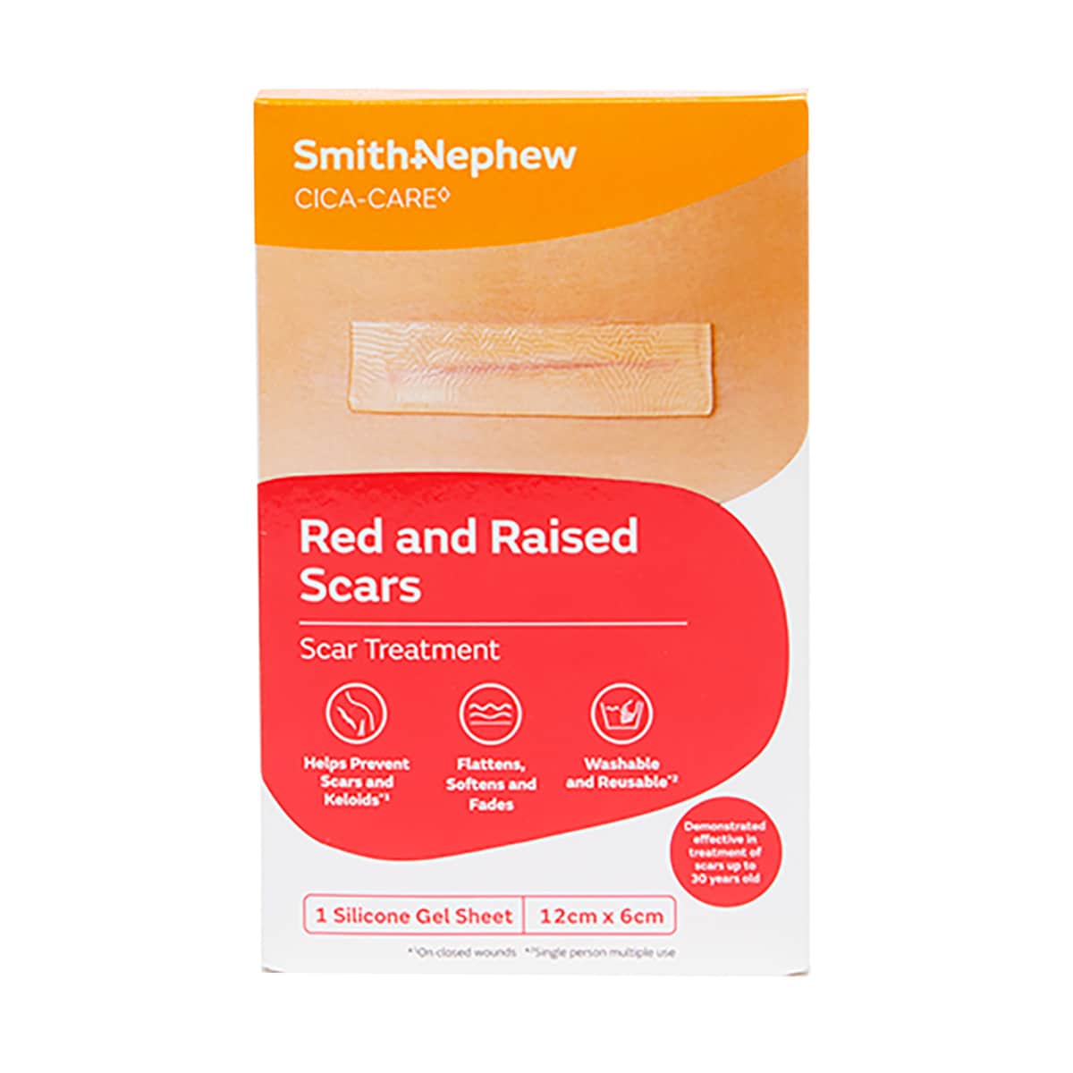 Cica-care Scar Treatment Silicone Gel Sheet 6cm X 12cm Single