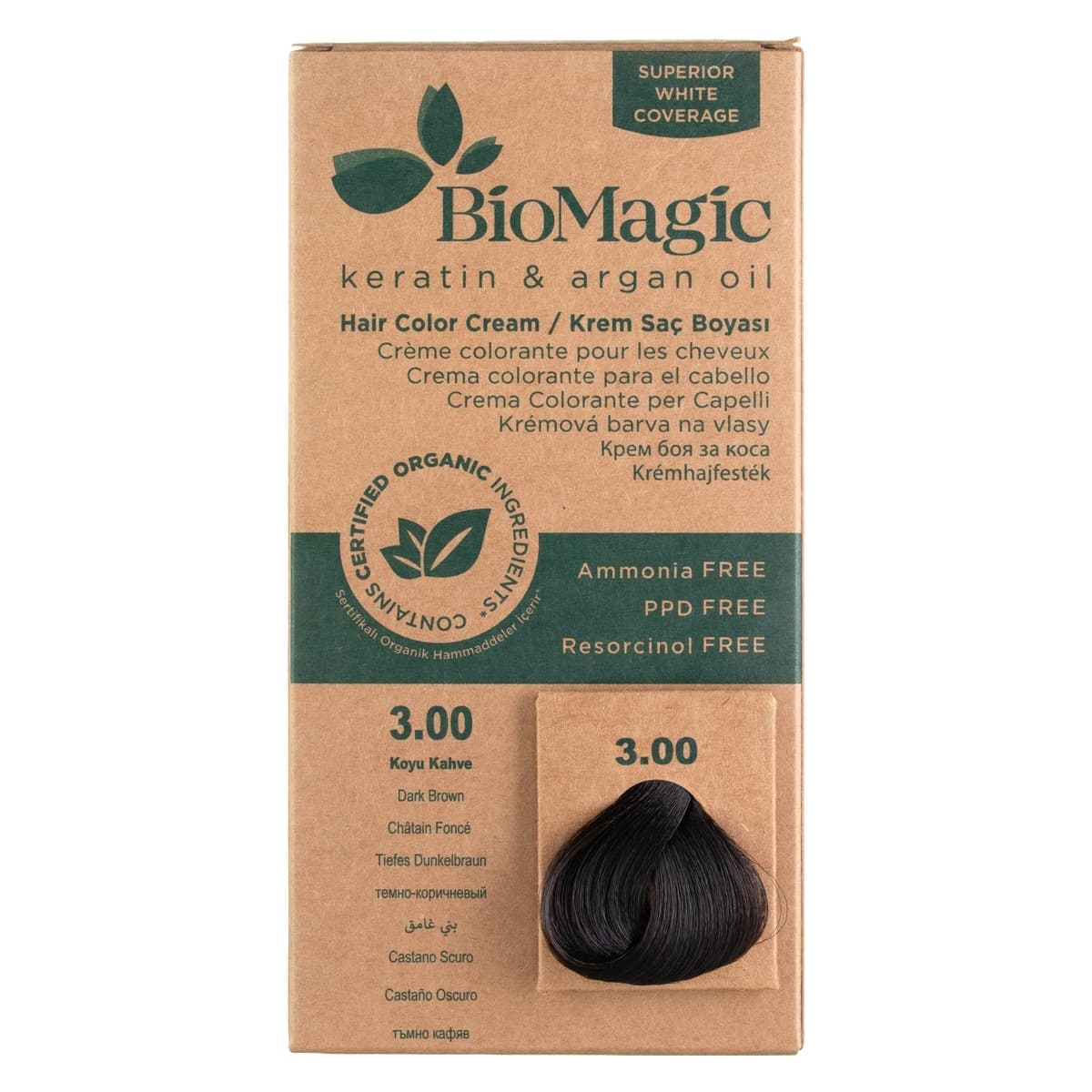Bio Magic Hair Colour Cream Dark Brown 3.00