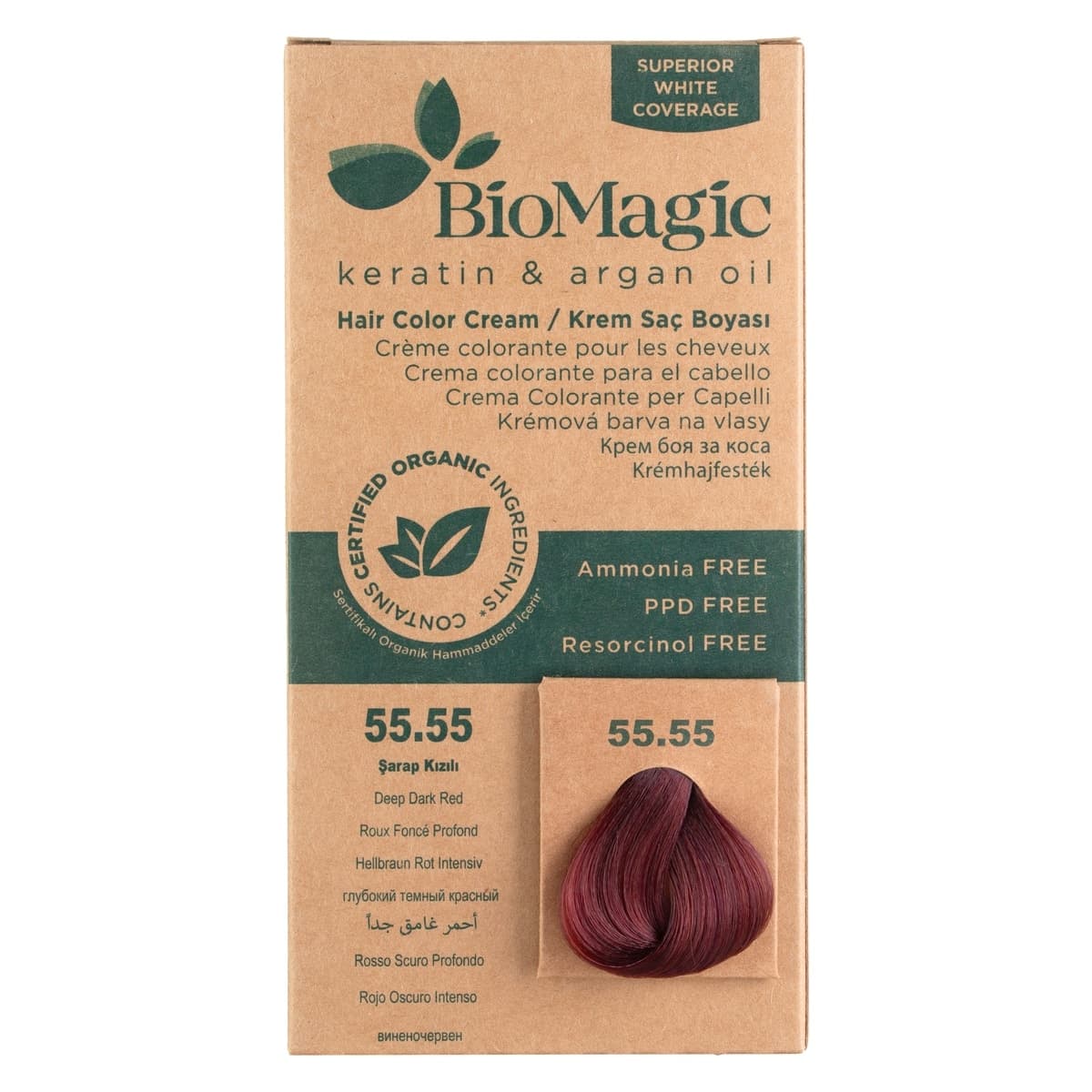 Bio Magic Hair Colour Cream Deep Dark Red 55.55