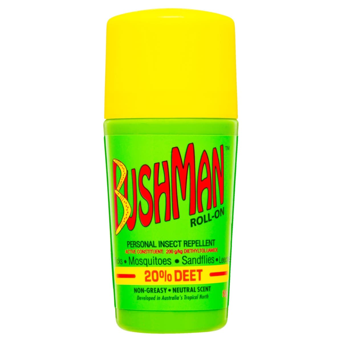 Bushman 20% Deet Insect Repellent Roll-on 65g