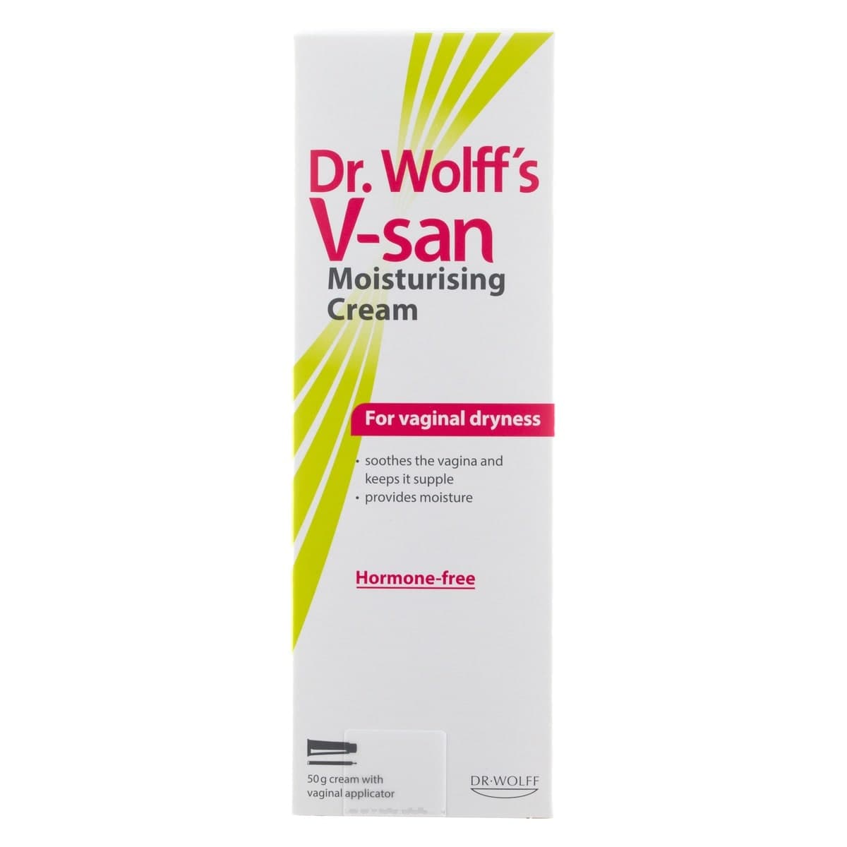 Dr Wolff's V-san Moisturising Cream with Applicator 50g