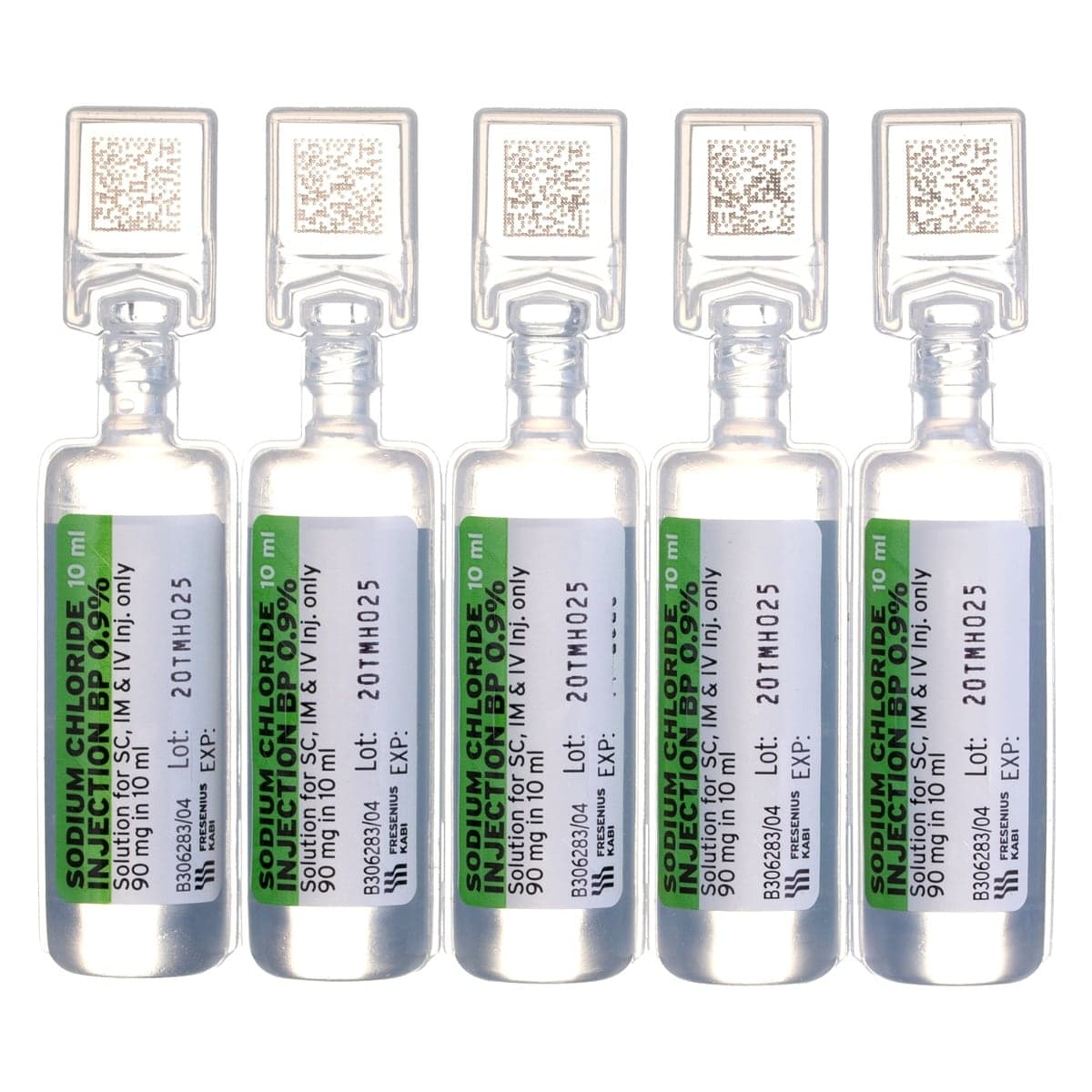 Frenesius Kabi Sodium Chloride BP 0.9% for Injection 10ml 50 Pack