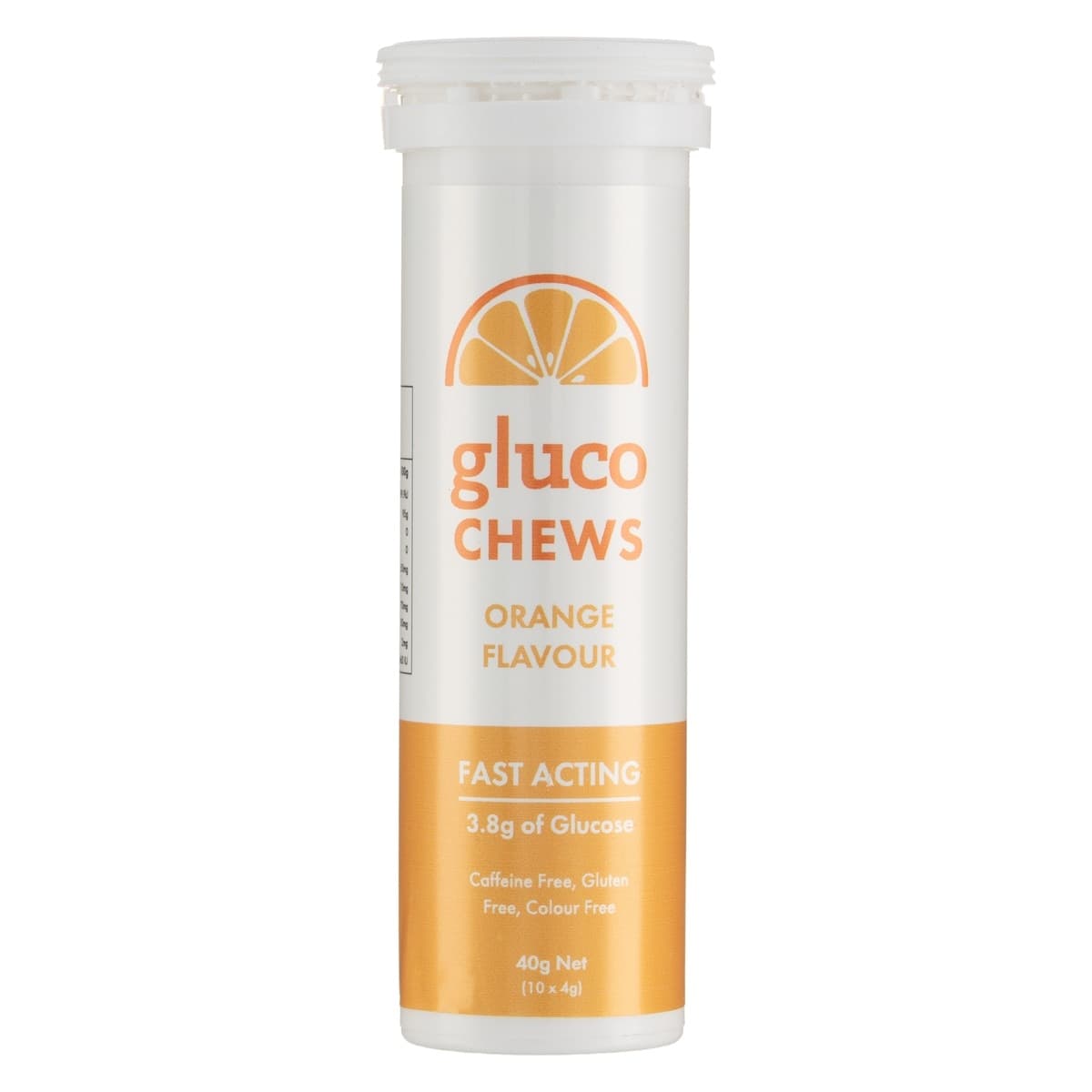 GlucoChew Hypo Glucose Tablets Orange 10 Pack