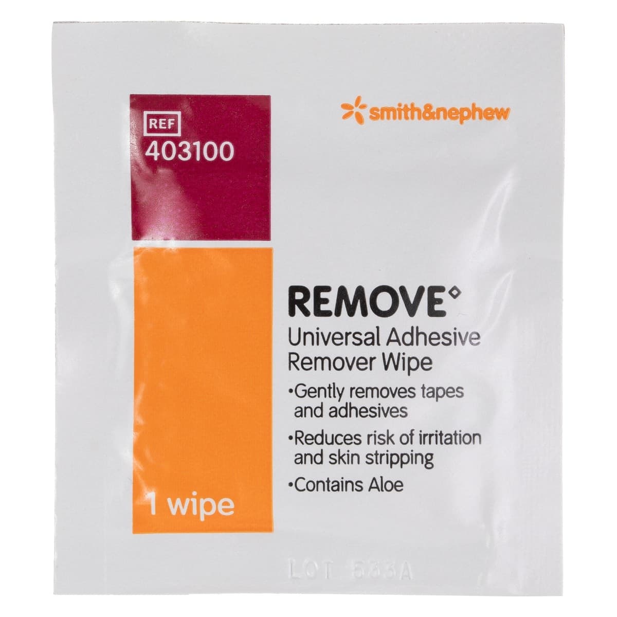 Remove Universal Adhesive Remover Wipe Single