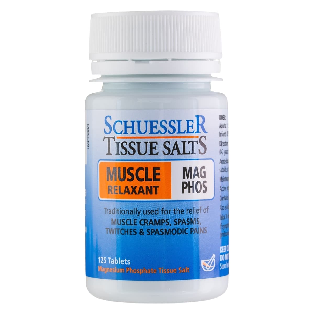 Schuessler Tissue Salts Mag Phos Muscle Relaxant 125 Tablets