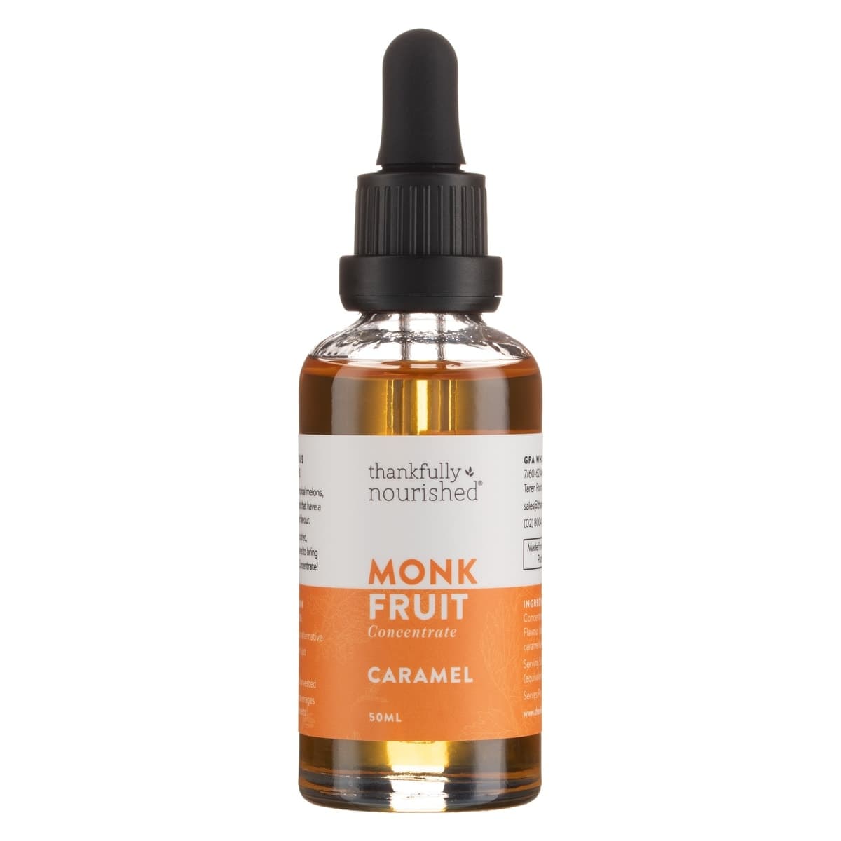 Thankfully Nourished Monk Fruit Concentrate Caramel 50ml