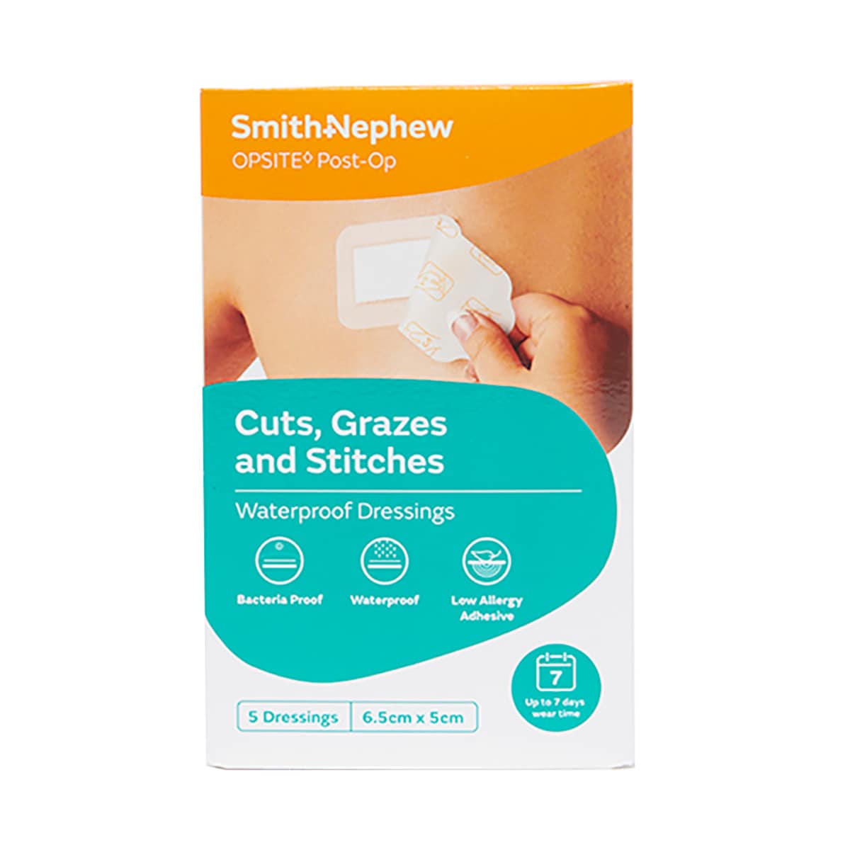 Opsite Post-Op Waterproof Dressing 6.5cm X 5cm 5 Pack