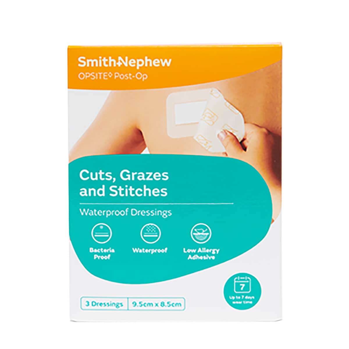 Opsite Post-Op Waterproof Dressing 9.5X8.5cm 3 Pack