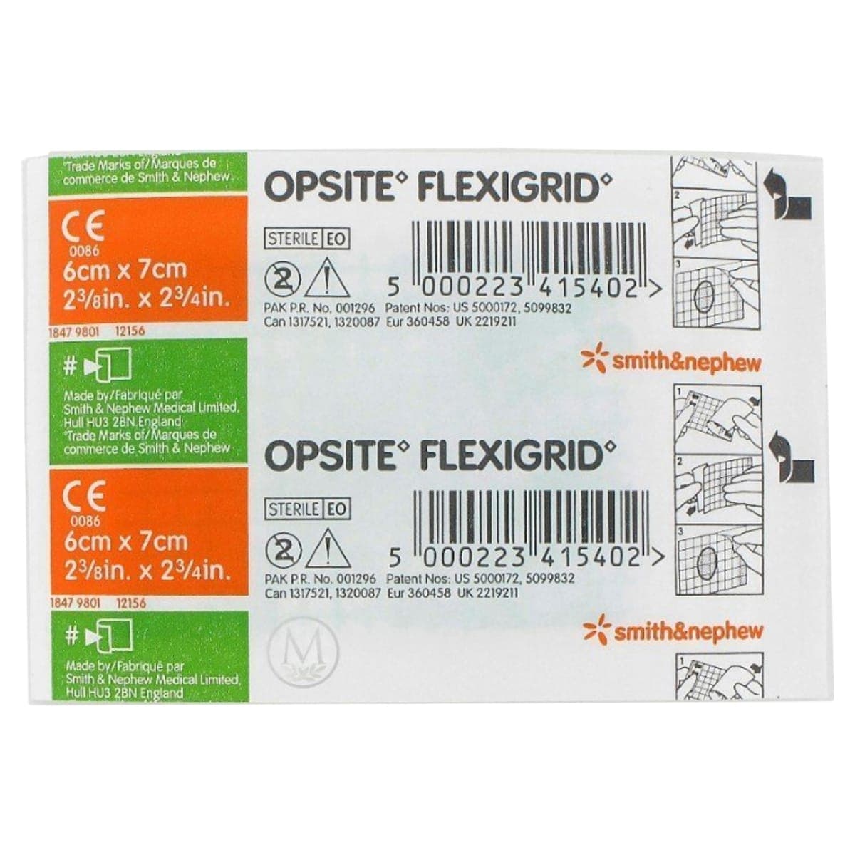 Opsite Flexigrid Waterproof Film Dressing 6cm x 7cm Single