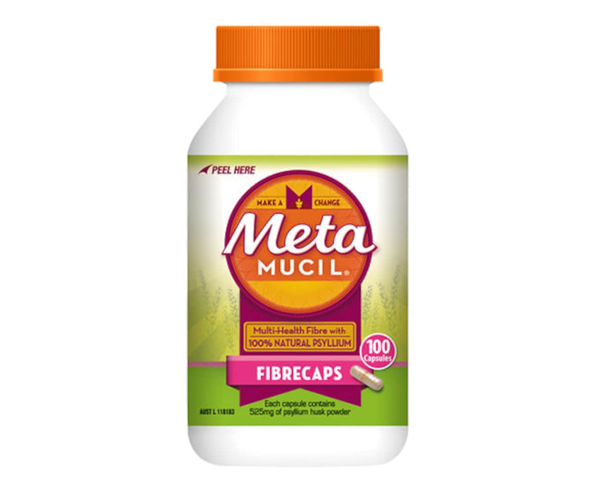 Metamucil Fibrecaps Fibre Supplement 100 Capsules
