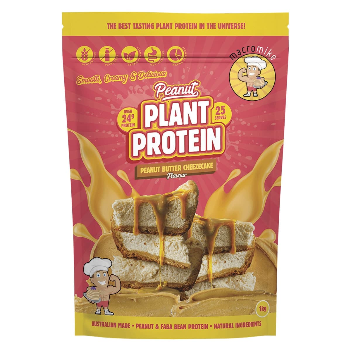 Macro Mike Peanut Plant Protein Peanut Butter Cheezecake 1kg