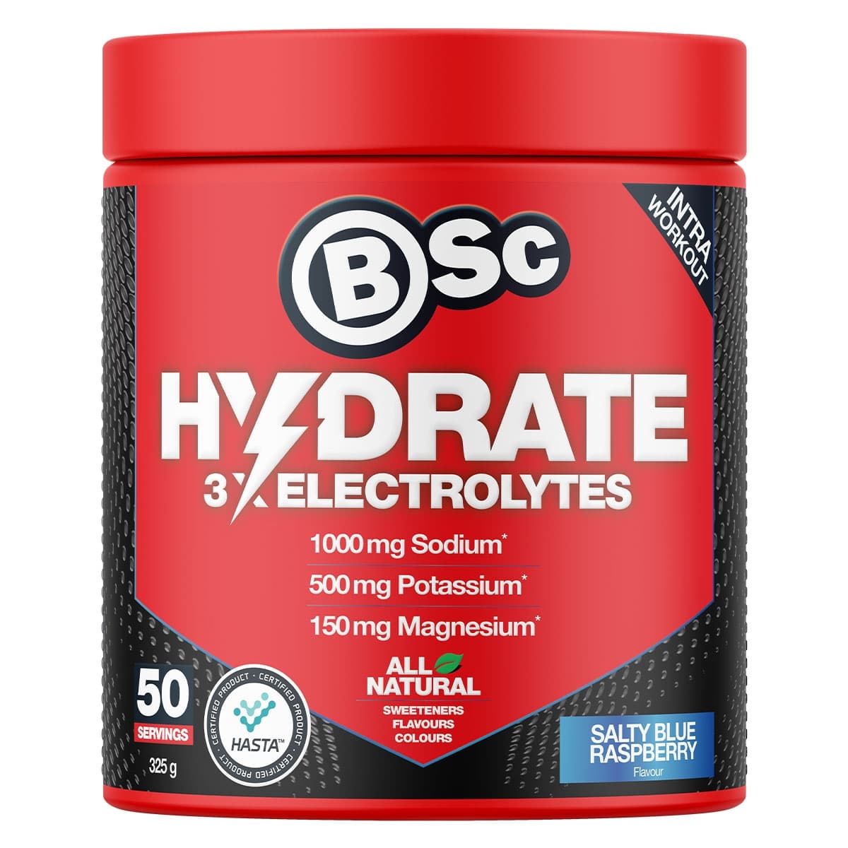 BSc Hydrate 3x Electrolytes Salty Blue Raspberry 325g
