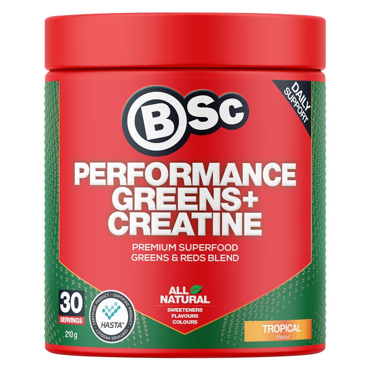 BSc Performance Greens + Creatine Tropical 210g