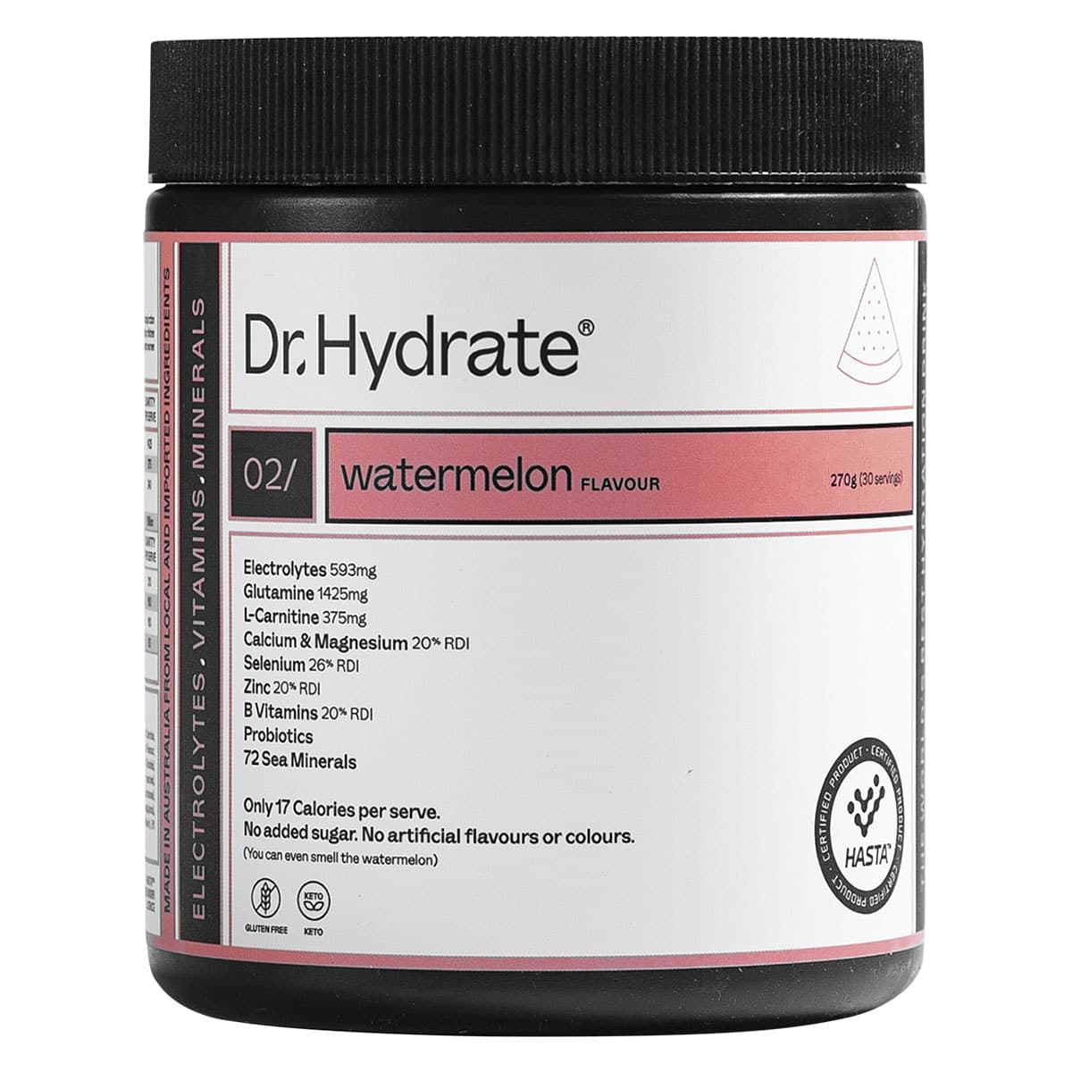 Dr. Hydrate All-In-One Hydration Drink Powder Watermelon 270g