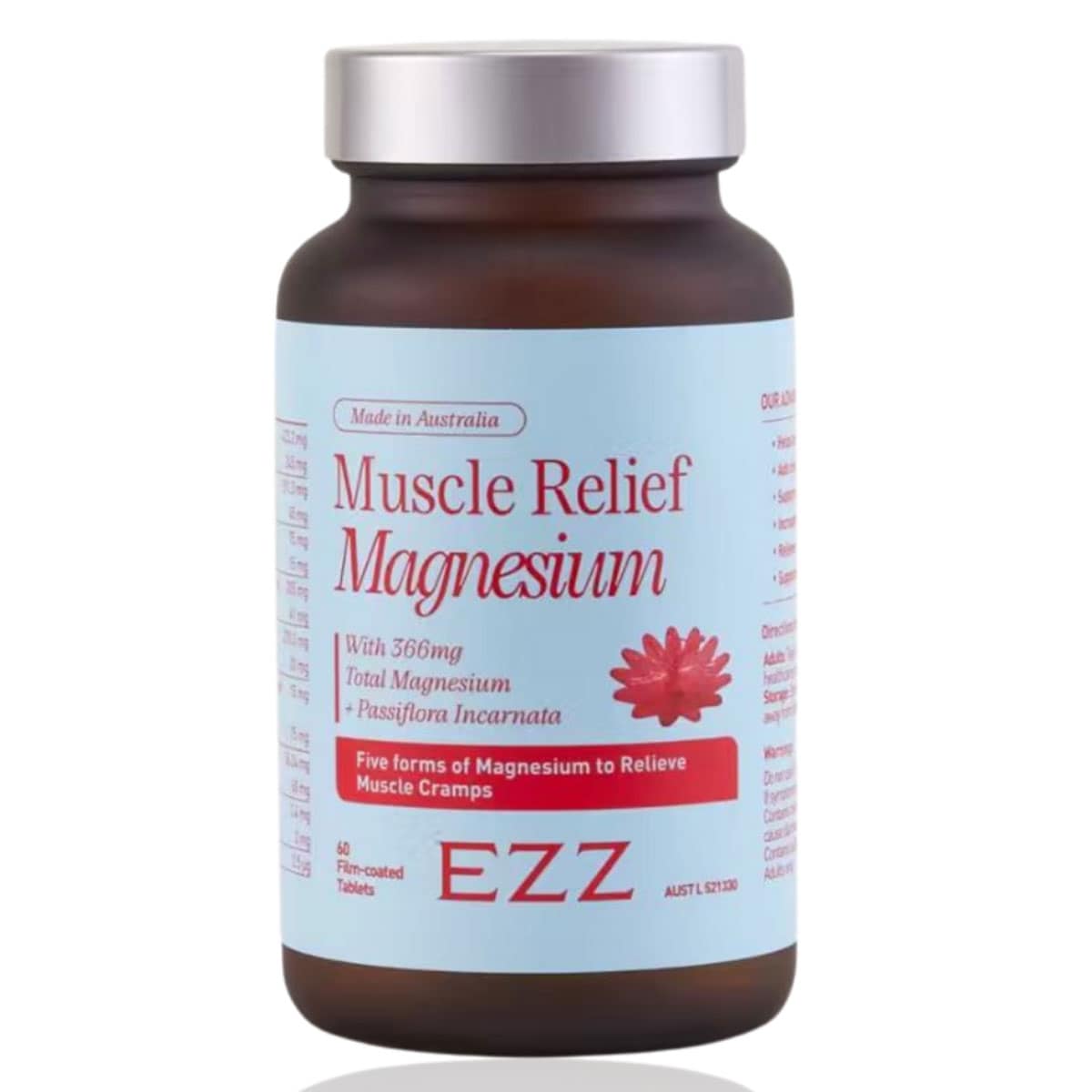 EZZ Muscle Relief Magnesium 60 Tablets