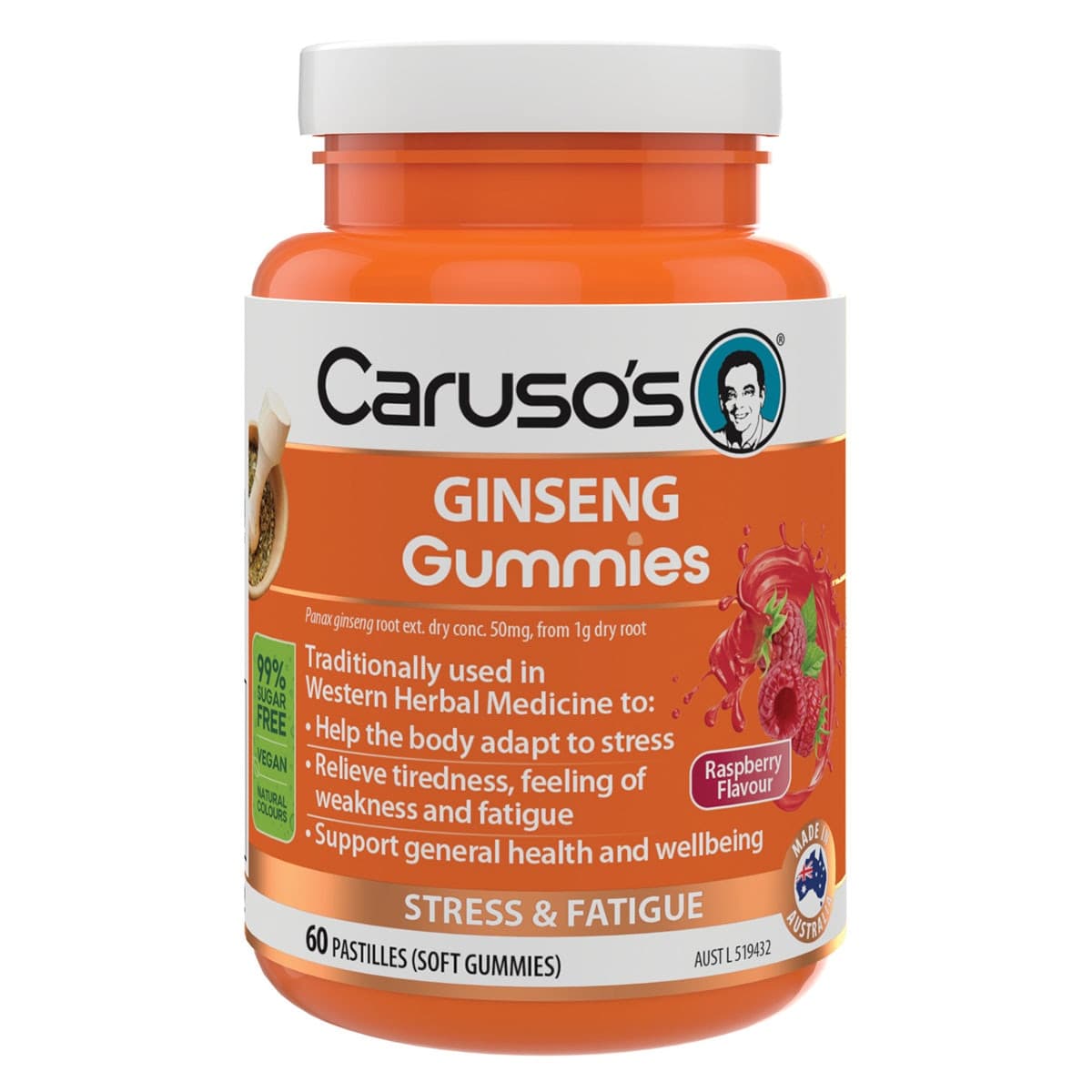 Carusos Ginseng Gummies 60 Pack