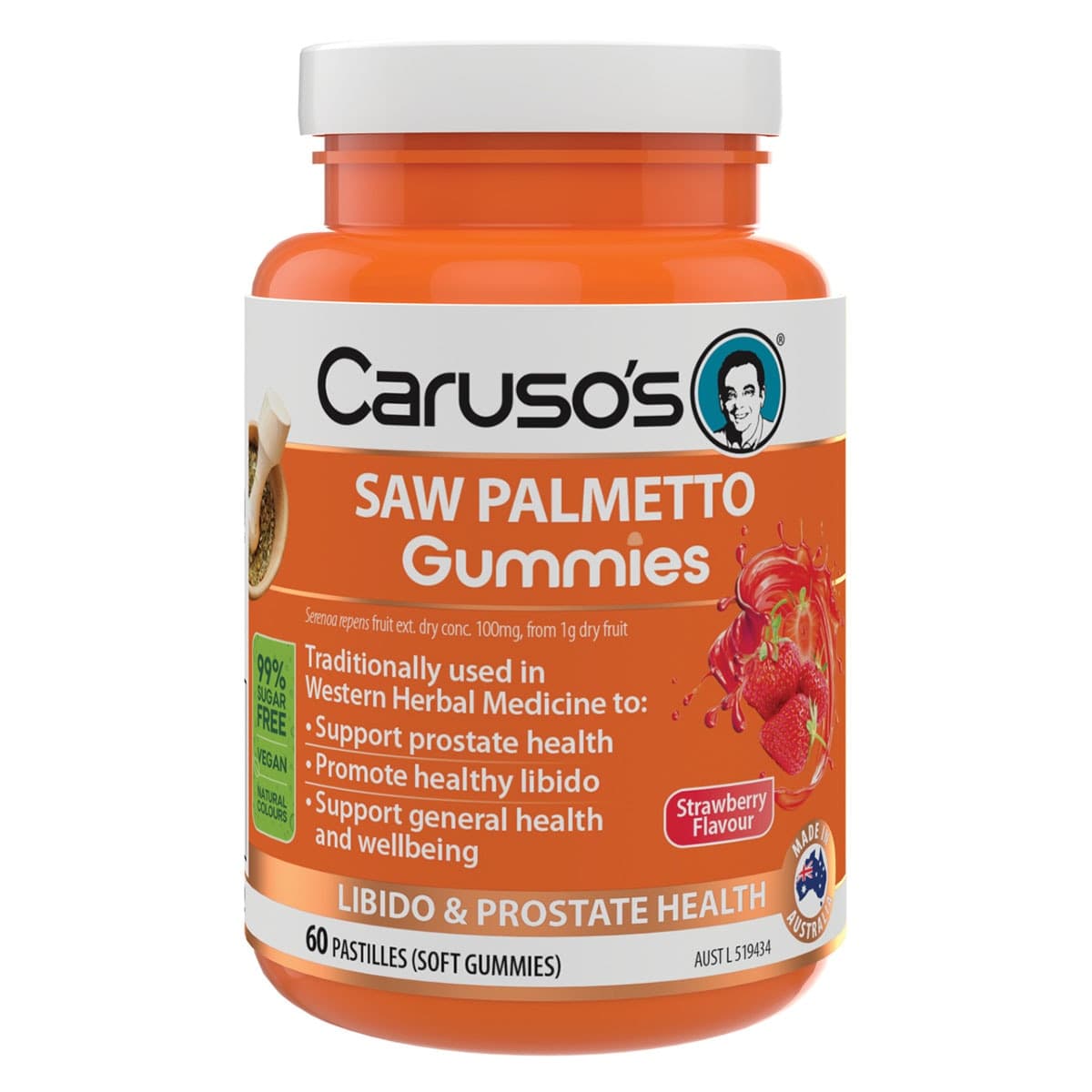 Carusos Saw Palmetto Gummies 60 Pack
