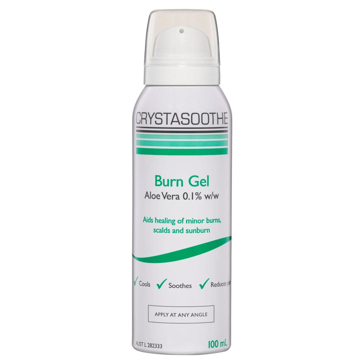Crystaderm Crystasoothe Burn Gel Spray Aloe Vera 100mL
