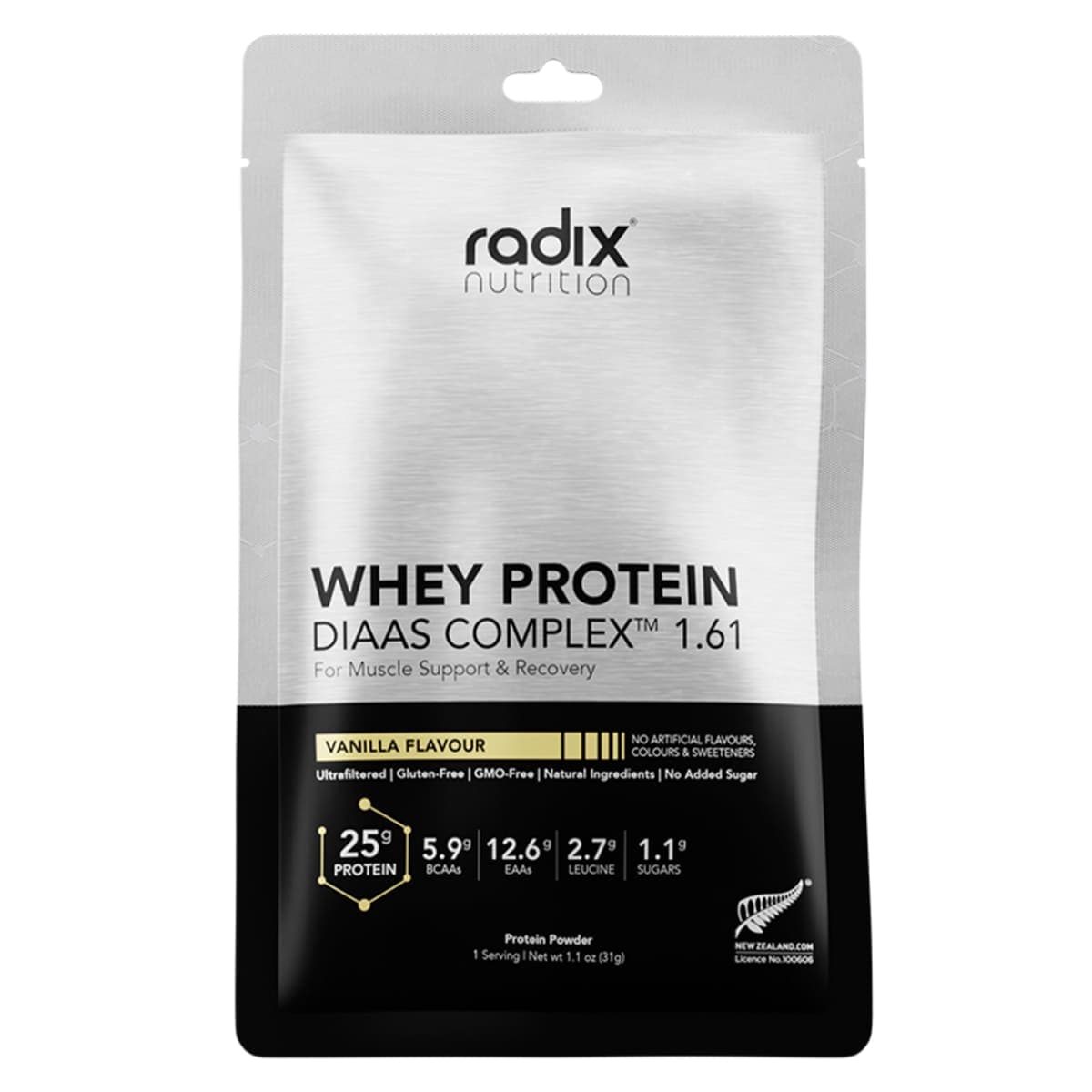 Radix Nutrition Whey Protein Powder Vanilla 15 x 32g Sachets