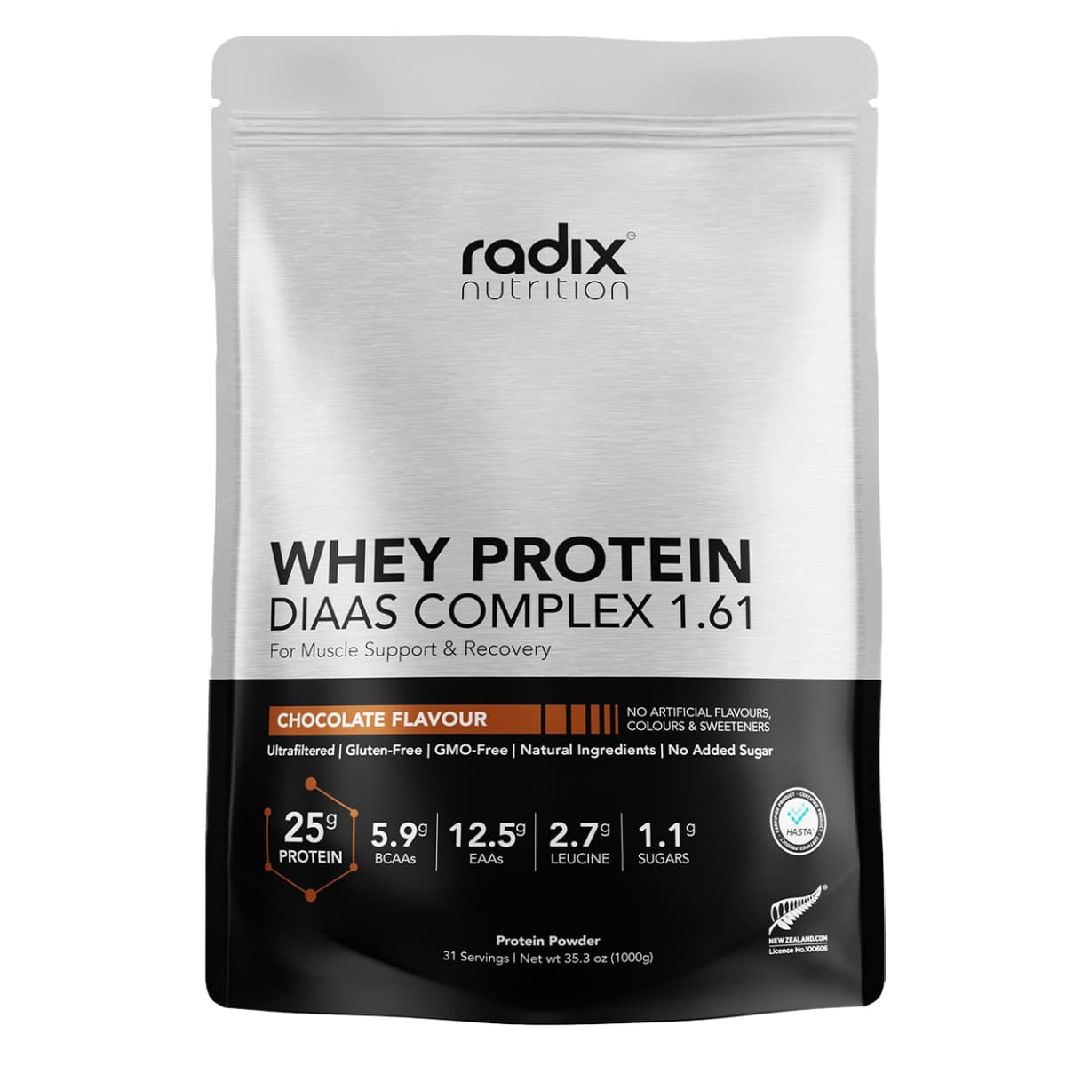 Radix Nutrition Whey Protein Powder Chocolate 1kg
