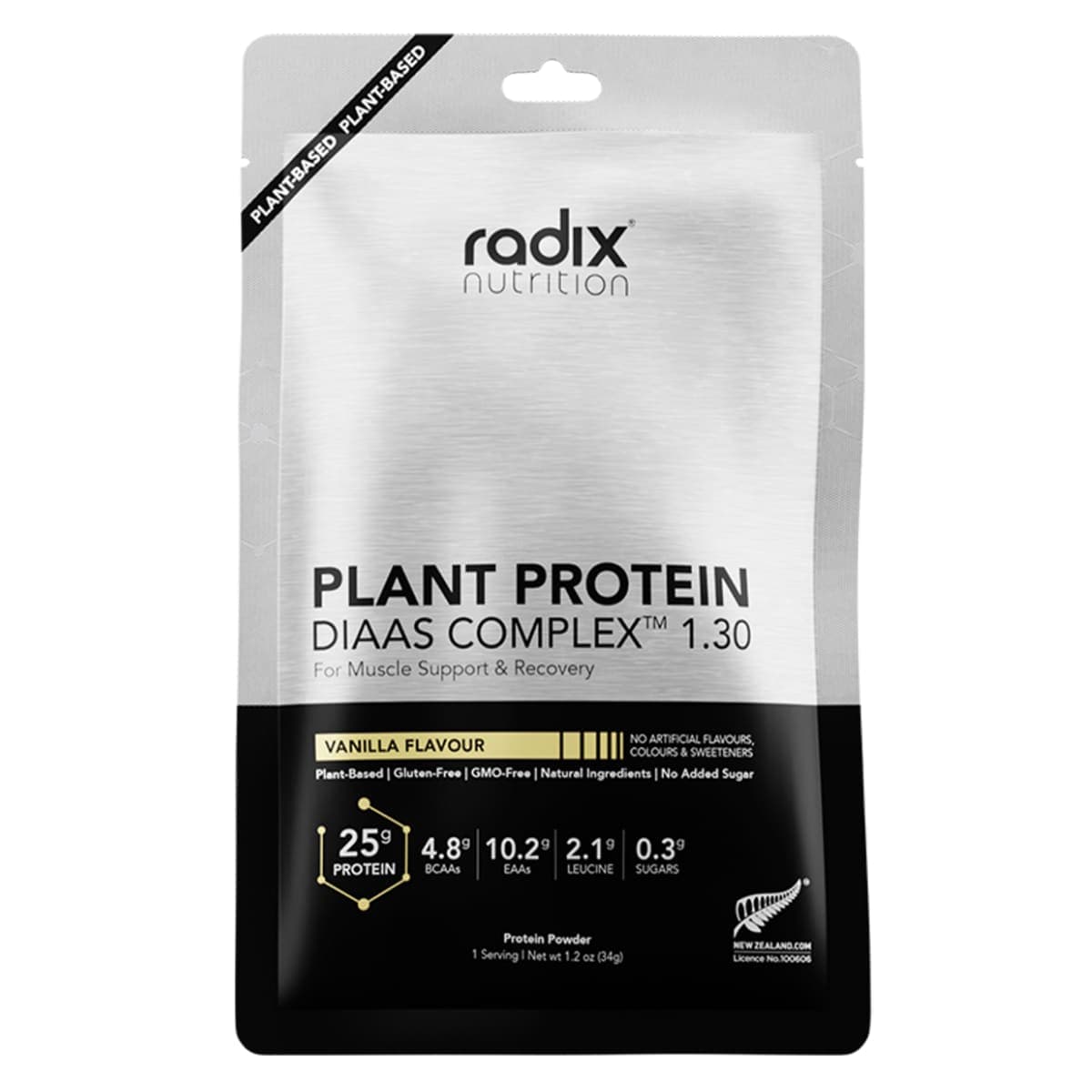 Radix Nutrition Plant Protein Powder Vanilla 15 x 34g Sachets