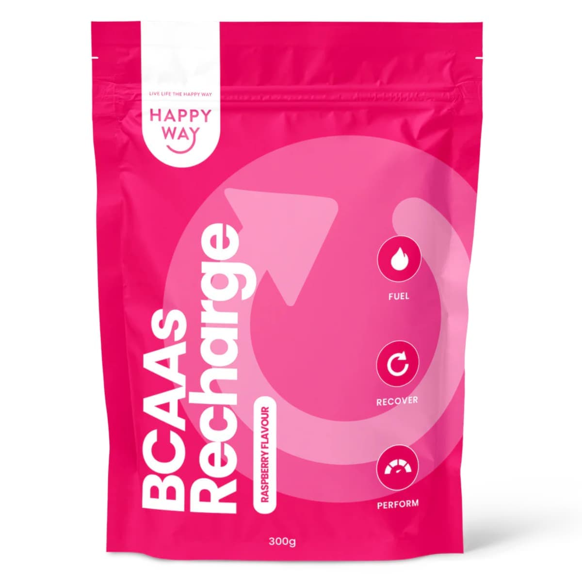 Happy Way Bcaa Powder Raspberry 300g