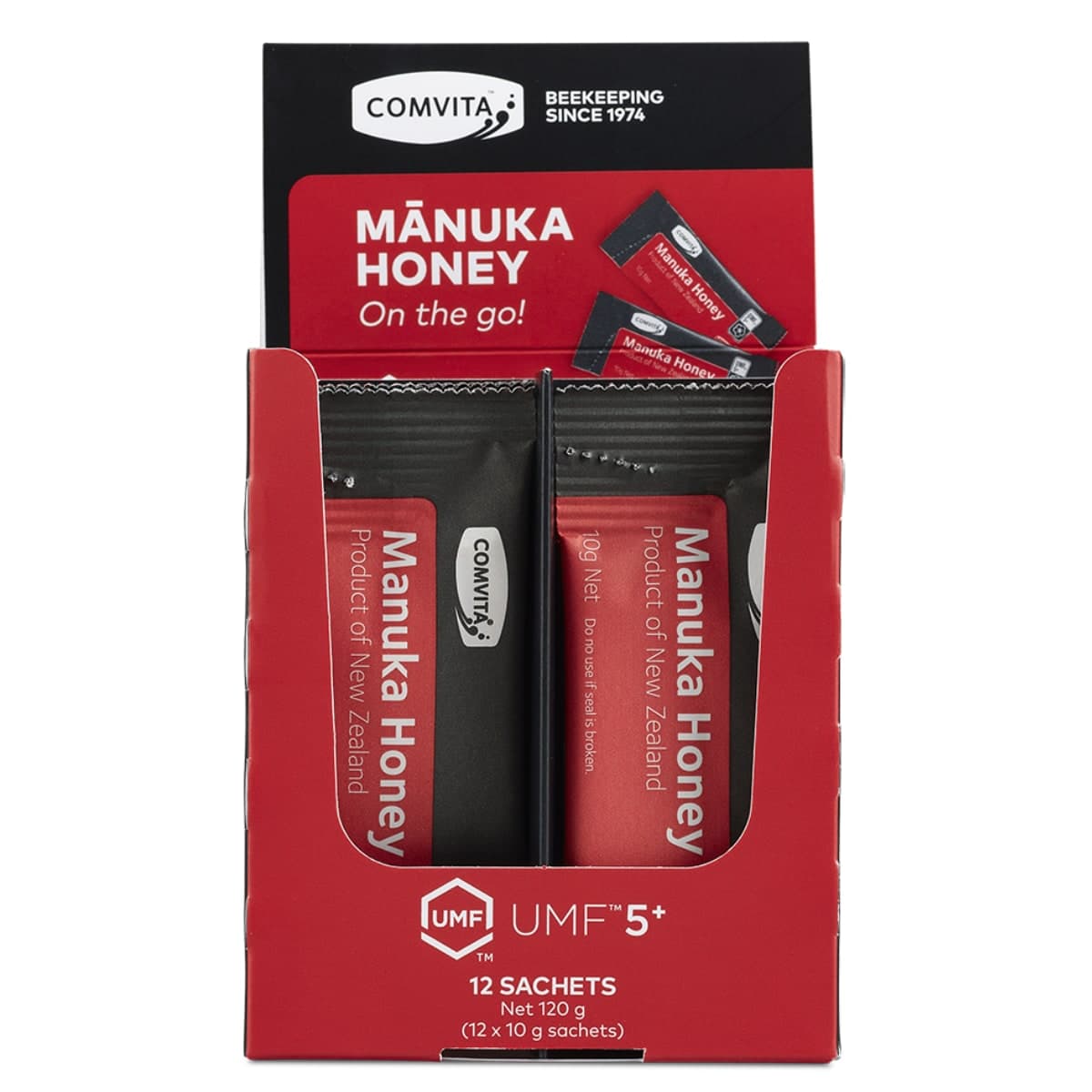 Comvita UMF 5+ Manuka Honey 12 x 10g Sachets